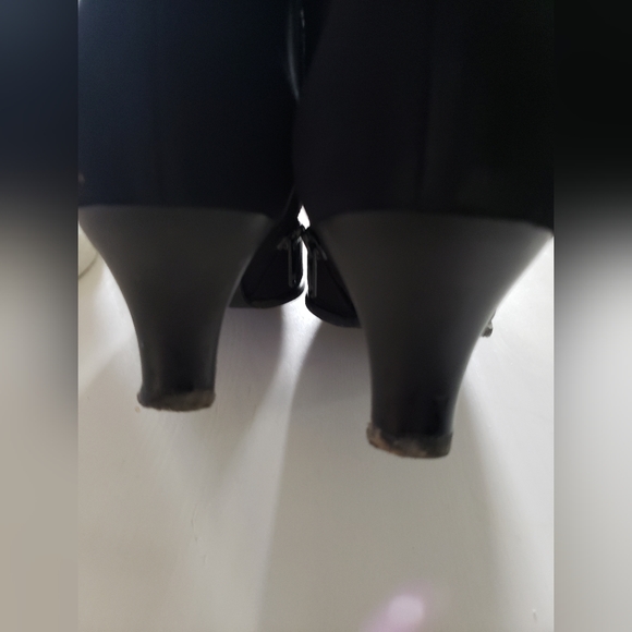 #9-STUART WEITZMAN core tex black leather booties 8.5 - Picture 4 of 15